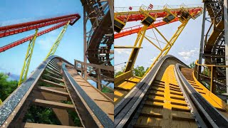 Zambezi Zinger POV vs. Animation - Worlds of Fun 2023 Addition