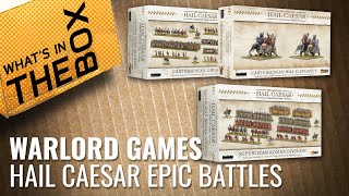 Unboxing: Hail Caesar Epic Battles Miniatures Preview | Warlord Games screenshot 3