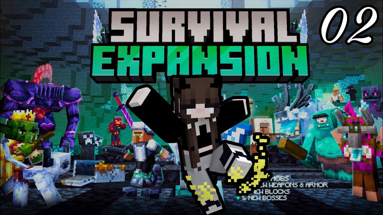 Minecraft Survival Expansion! Bedrock Let's Play - Ep 2 - YouTube