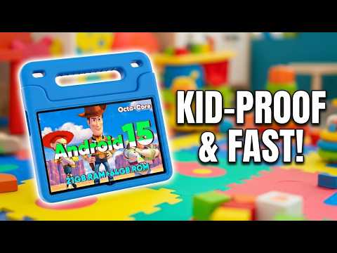 Video thumbnail: WXUNJA Android 15 Kids Tablet Review: A Sturdy Budget Pick for Kids