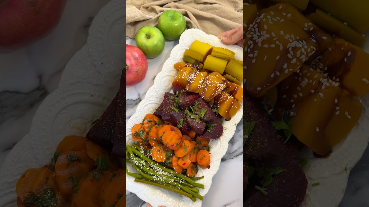 השנה החלטתי להשקיע ולהכין מגש סימנים מיוחד וחגיגי