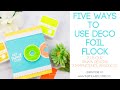 5 MORE Ways to Use Deco Flock Transfer Sheets | 5 Cards