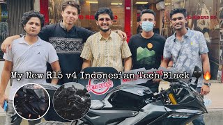 My Yamaha R15 v4 Indonesian Bike Unboxing, Purchasing, Surprising and Reaction Video Altogether