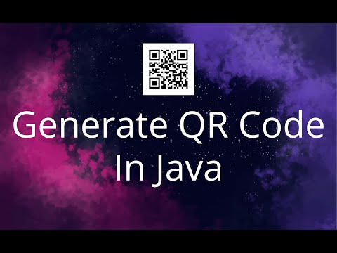 Generate QR Code In Java Using ZXing Library