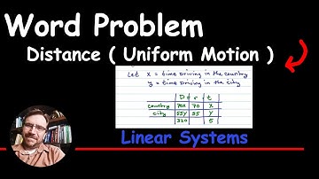 How to Solve a Distance Word Problem |  D=RT | Uniform Motion