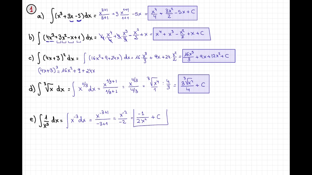 Integrales 2 Ejercicio 1 YouTube