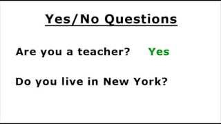 Yes/No Questions in English