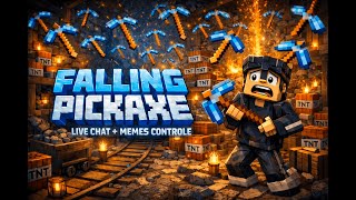 MINECRAFT LIVE FALLING PICKAXE  CHAT+MEMES CONTROL #shortslive #minecraftlive #shortsfeed screenshot 4