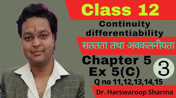 Dr Harswaroop Sharma Class 12 Ncert Maths Chapter 5 continuity & differentiability Ex 5(C) Part 3