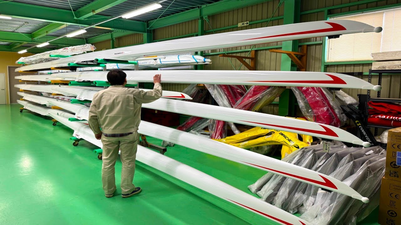 Процесс изготовления японской гоночной лодки. Последний оставшийся завод по производству гоночных