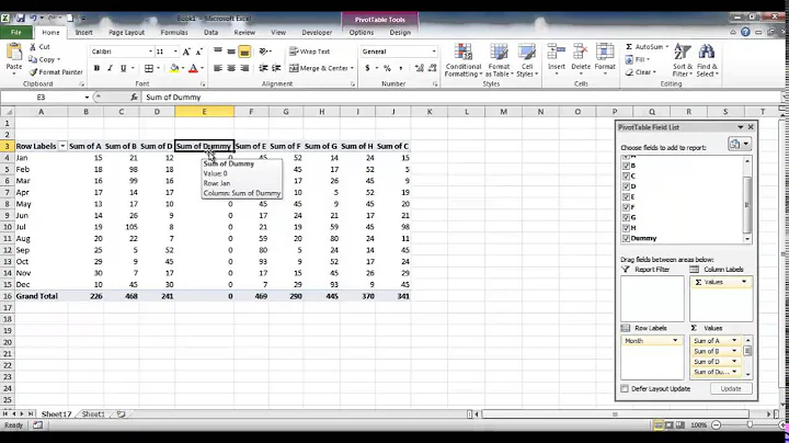 Add Extra Column In A PivotTable