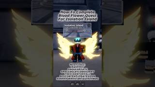 Sailor Piece Isolation Island Blood Flower Quest! #roblox #anime #sailorpiece #shorts #update #quest