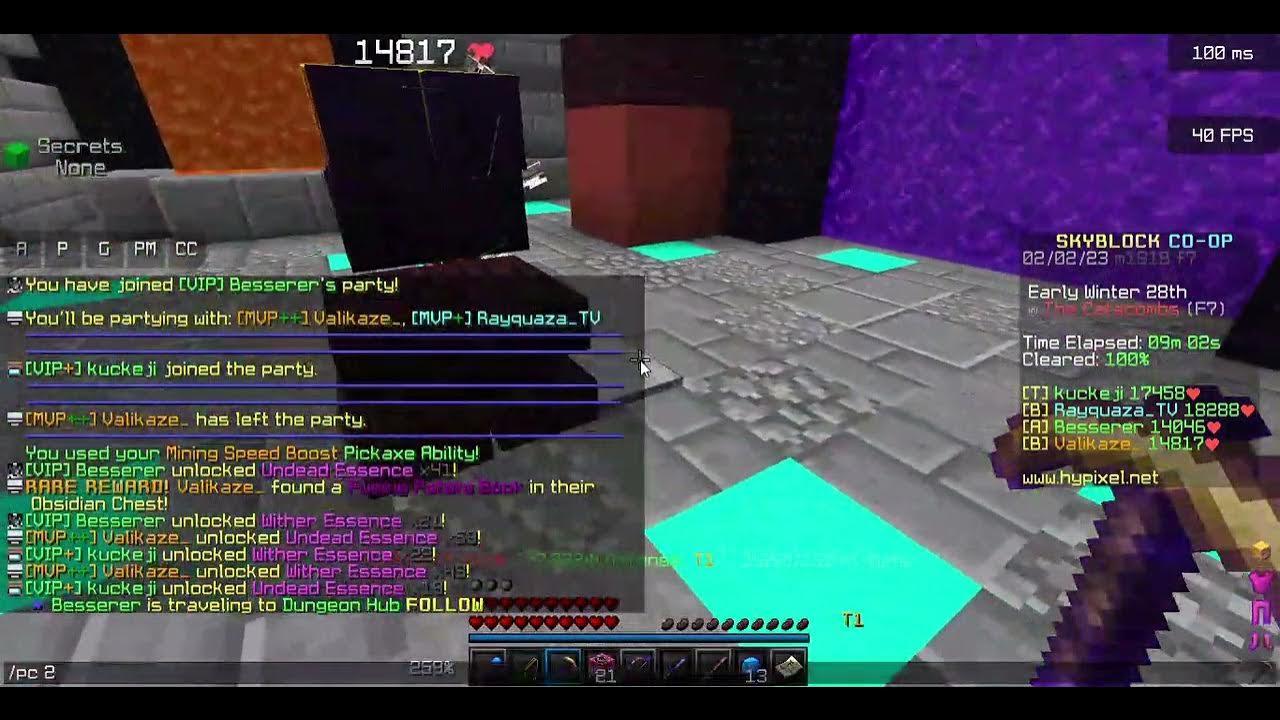 Dropping 2 Wither Cloaks Hypixel Skyblock YouTube
