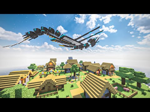 Basilisco Attacks the village Minecraft - Teardown