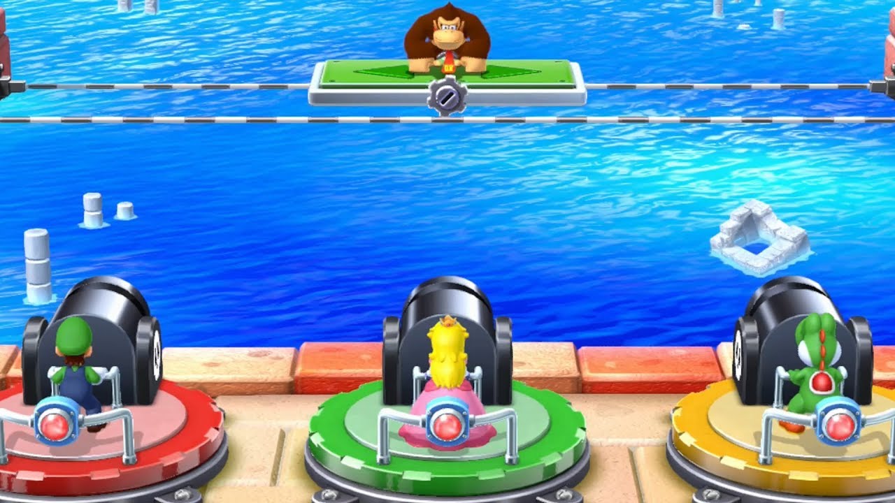 Mario Party 10 Mario Party #72 Donkey Kong vs Luigi vs Peach vs Yoshi Haunted Trail Master Difficult