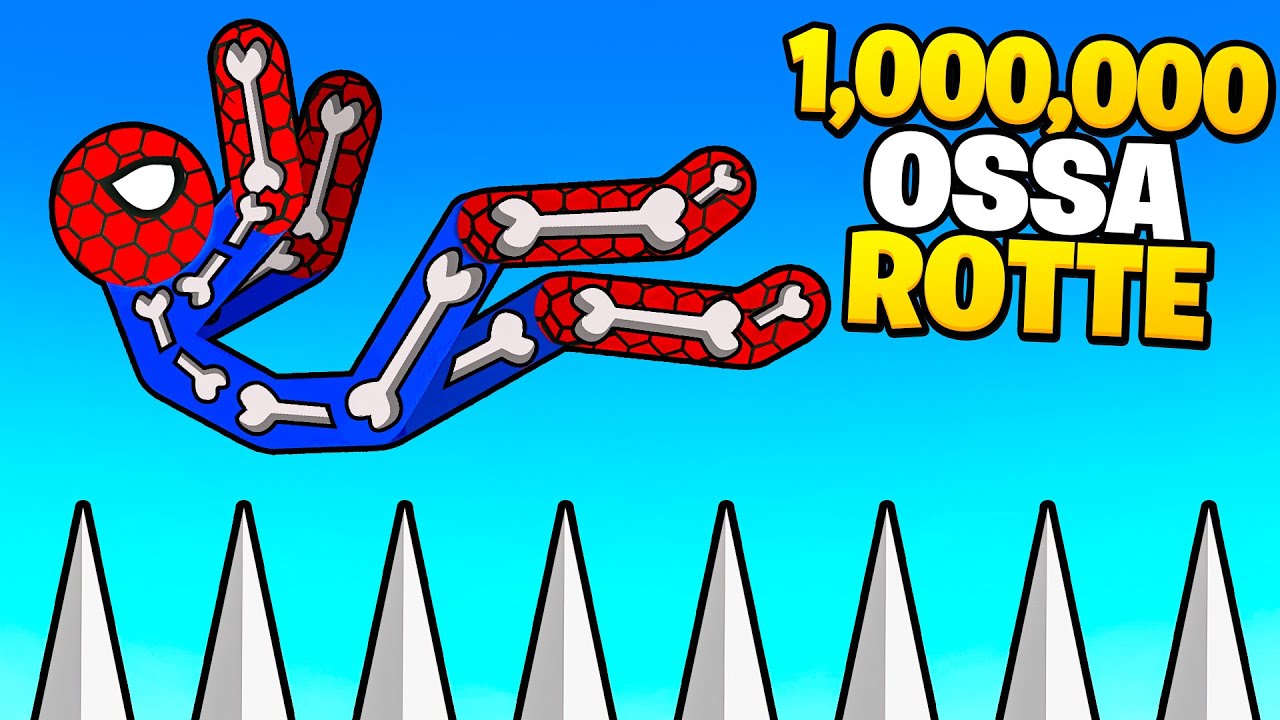 ROMPO 1.000.000 OSSA DI SPIDERMAN! - Stickman Dismounting