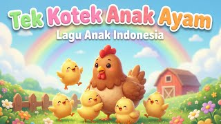 Tek Kotek Anak Ayam 🐥 Lagu Anak Indonesia Populer | Video 3D Animasi Anak