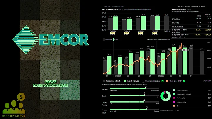 $EME EMCOR Q3 2025 Earnings Conference Call