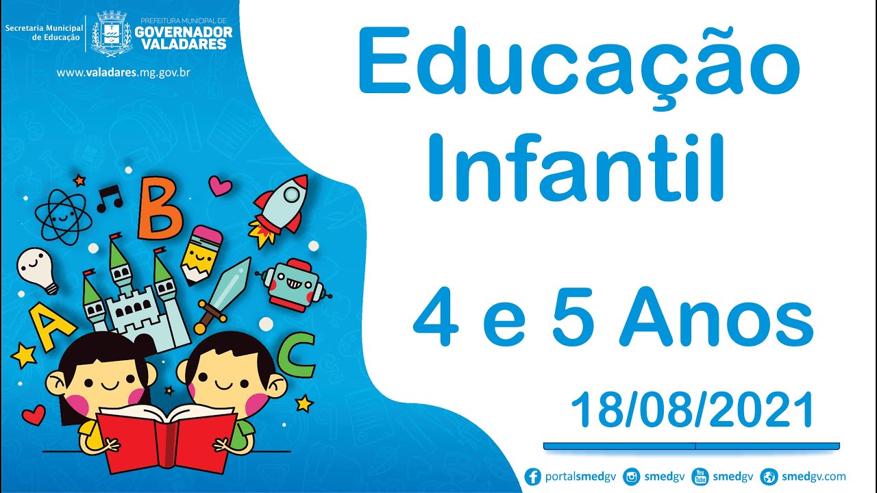 Seriação e Classificação - Educação Infantil 4 e 5 Anos - 18/08/2021 ...