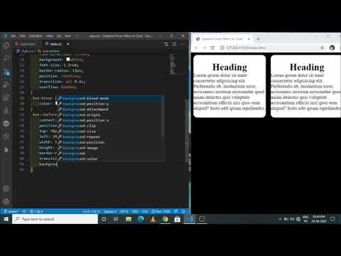 Gradient Hover Effect on Cards | Using CSS