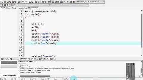 Operators in C++ in urdu