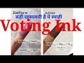 Voting ink facts| Election Ink | Chemical Combination of Voting Ink