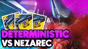 DETERMINISTIC CHAOS VS NEZAREC | Root of Nightmares DPS Test | Destiny 2 Lightfall