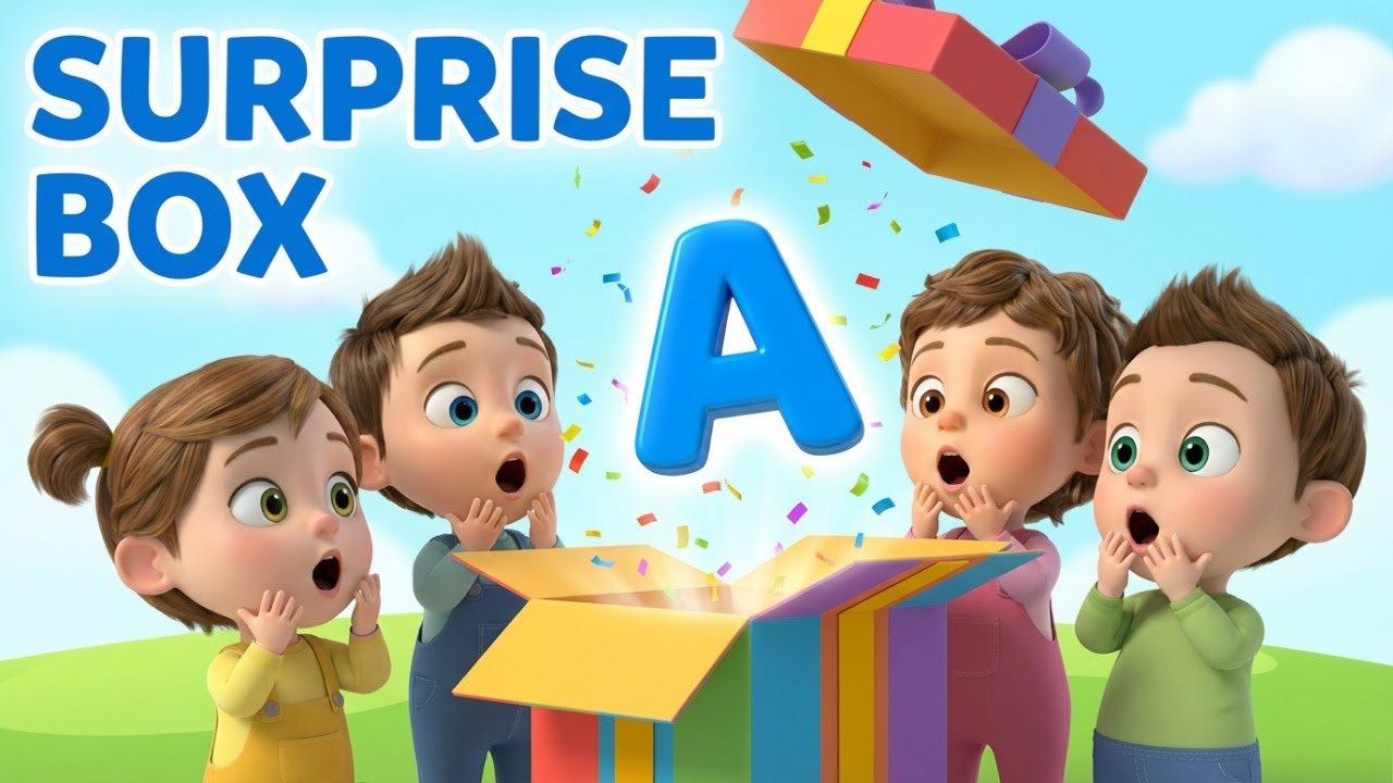 Коробка-сюрприз с алфавитом для детей | Изучаем буквы и звуки | Обучение для малышей