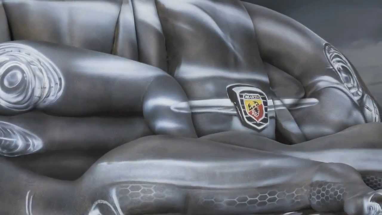 Fiat Behind the Scenes Body Paint Shoot