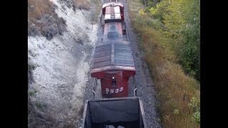 CP empty coal train at Fort Steele BC