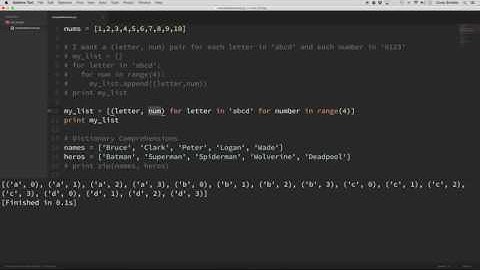Python Scripting Tutorial Comprehensions How they work and why you should be using them