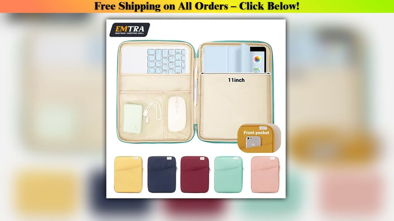 Tablet Handbag Case 911inch For iPad Air 4 5 Pro 11 Mini 5 6 iPad Case For XiaoMi 5 Samsung Huawei