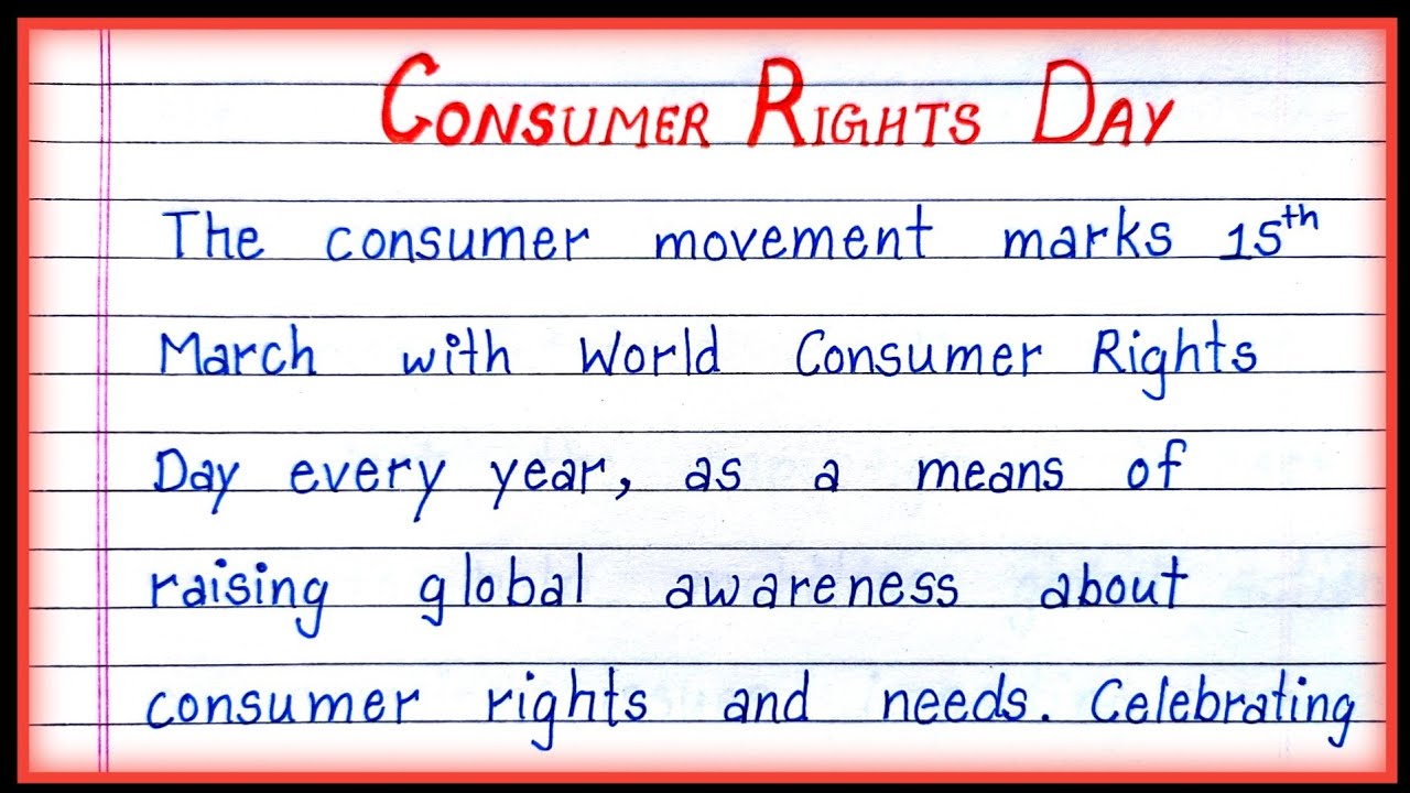 essay on consumer rights 1500 words