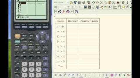 Tallying Frequencies made easy (with TI-83)