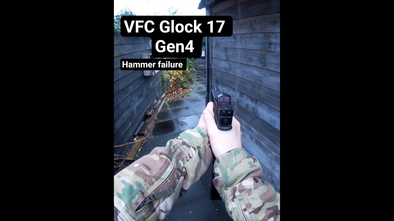 When your 3th hammer spring decides to blow up mid training run | VFC Glock 17 Gen4 | 
