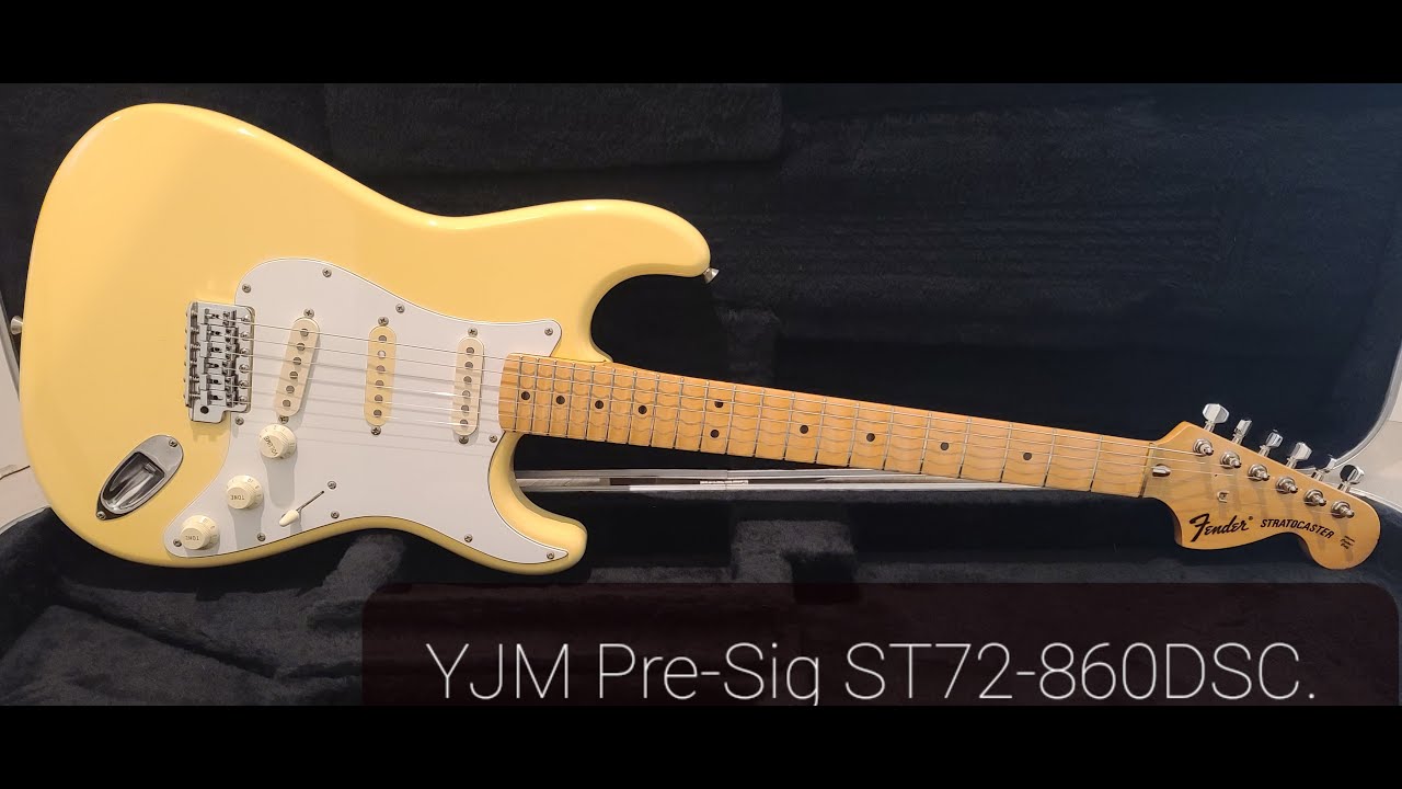 Fender Stratocaster MIJ Yngwie Malmsteen ST72-860DSC 1990 - YouTube