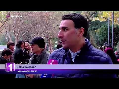 ვერის ბაღში აქცია იმართება \"არა ნაცებს\"