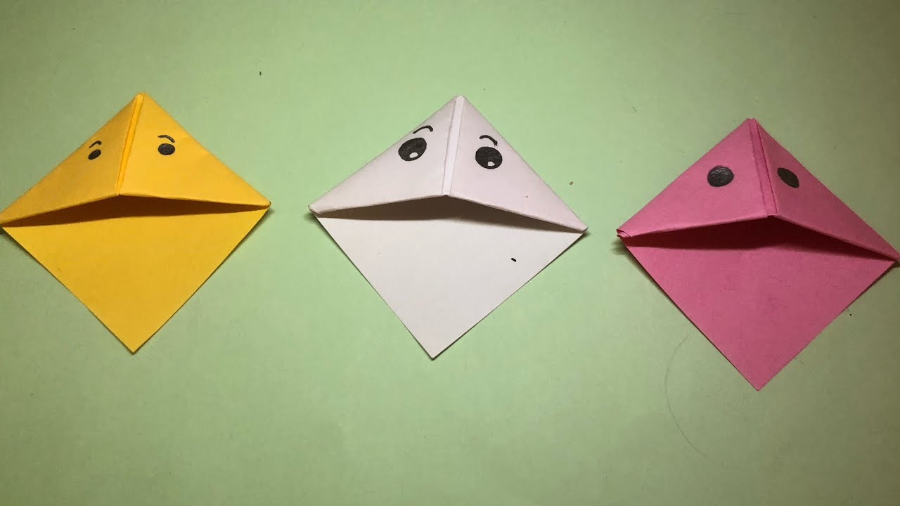 DIY origami bookmark YouTube