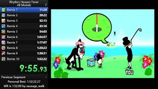 Rhythm Heaven Fever Speedrun - All Medals% - 1:52:20.02