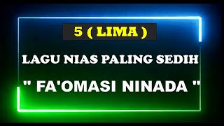 5 LAGU NIAS PALING SEDIH