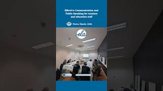 Effective Communication and Public Speaking for teachers​ and education staff March 2026 #Porto