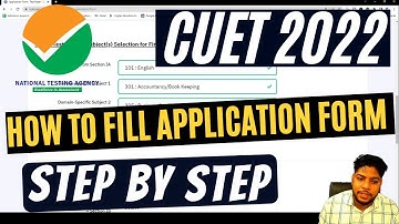 How to fill CUET application form 2022 Step by Step process complete details