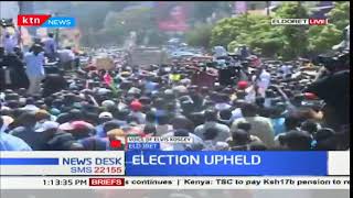 Eldoret residents react to the re-election of Uhuru Kenyatta