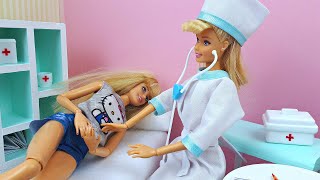 Barbie Visits Doctors - Toy Hospital Story