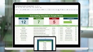 Goal Setting Checklist in Google Sheets screenshot 5
