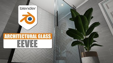 Easy architectural window glass in Blender 3D / Eevee  #blender3d