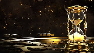 Gold Hourglass Background video | Footage | Screensaver