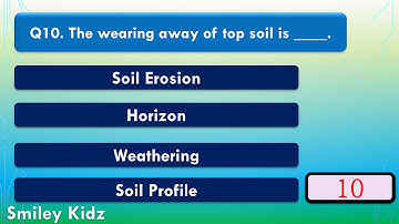 Quiz on soil | science quiz