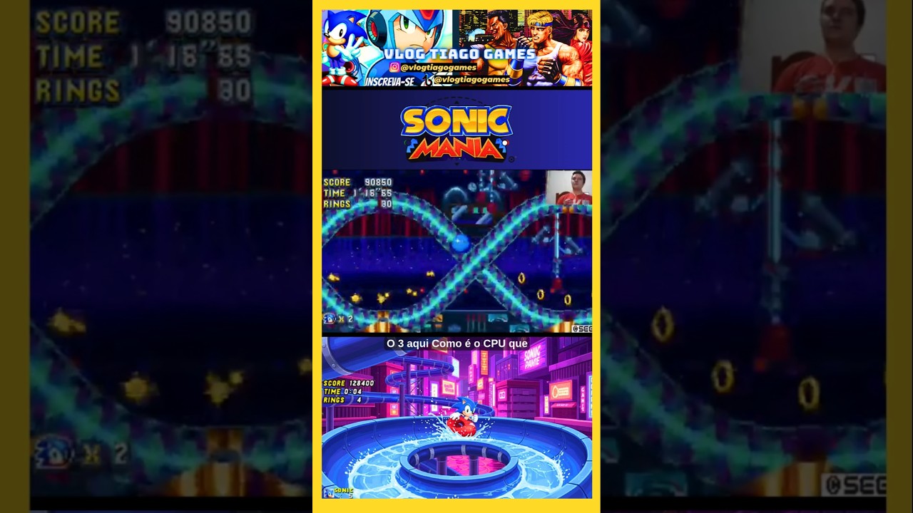 SONIC MANIA PLUS - ADVENTURES ON TOBOGGANS #shorts #gameplay #viralshorts #youtubeshorts