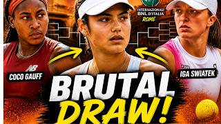 EMMA RADUCANU FACES BRUTAL ITALIAN OPEN DRAW WITH GAUFF SWIATEK AND PEGULA IN PATH